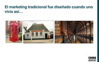 5
El marketing tradicional fue diseñado cuando uno
vivía así…
 