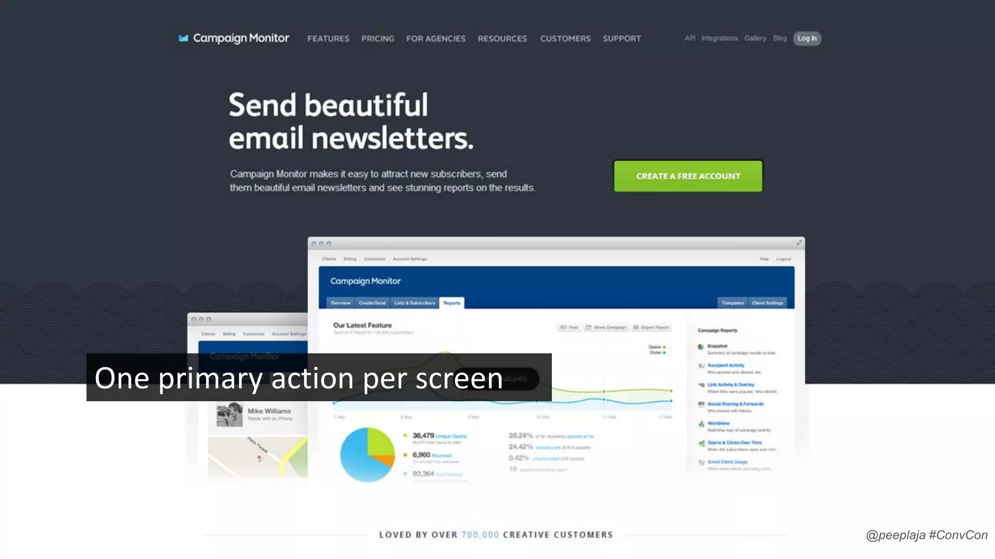 One primary action per screen

@peeplaja #ConvCon

 