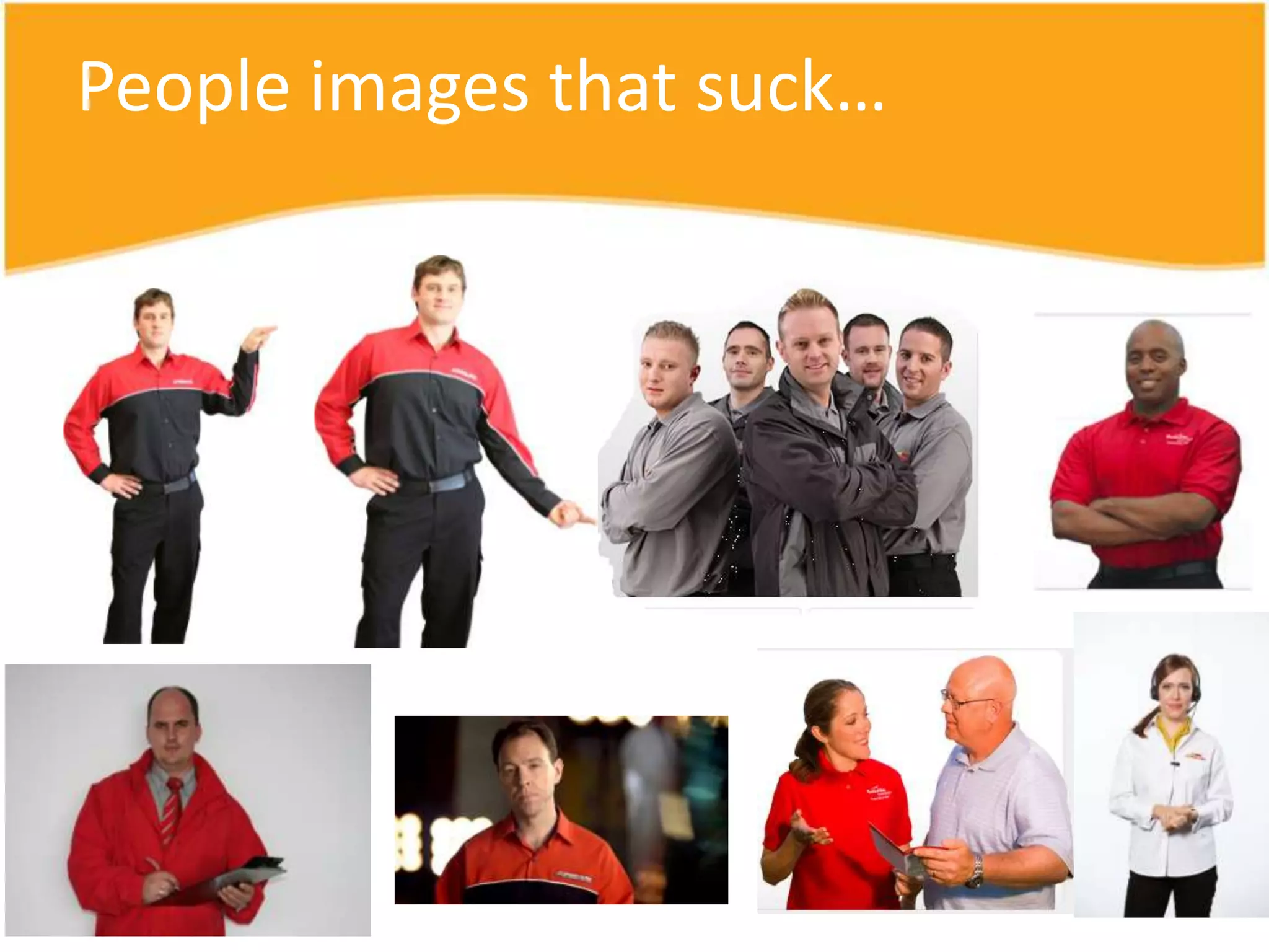 People images that suck…
 