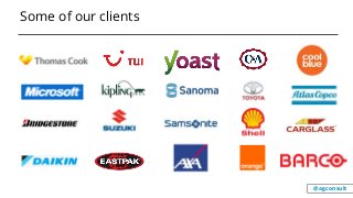 Some of our clients
@agconsult
 