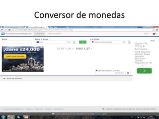 Conversor de monedas