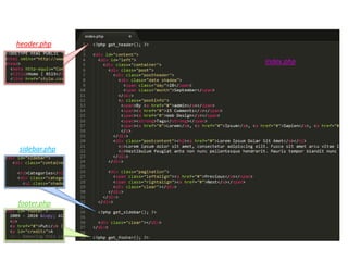 header.php

              index.php




sidebar.php




footer.php
 
