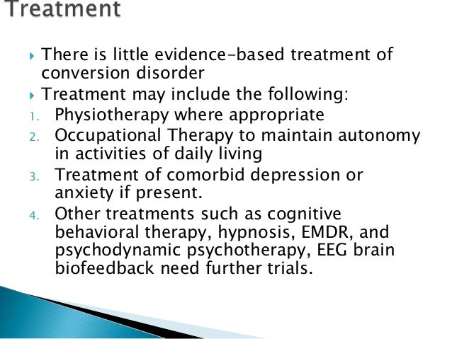 Conversion disorder