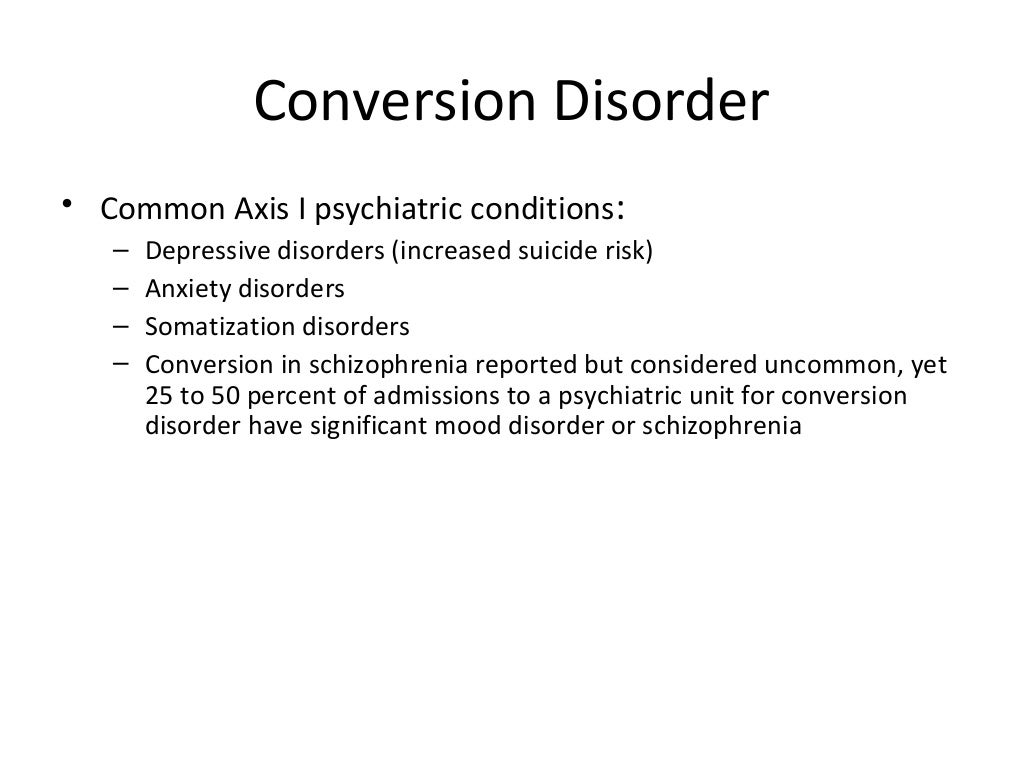 Conversion disorder power point