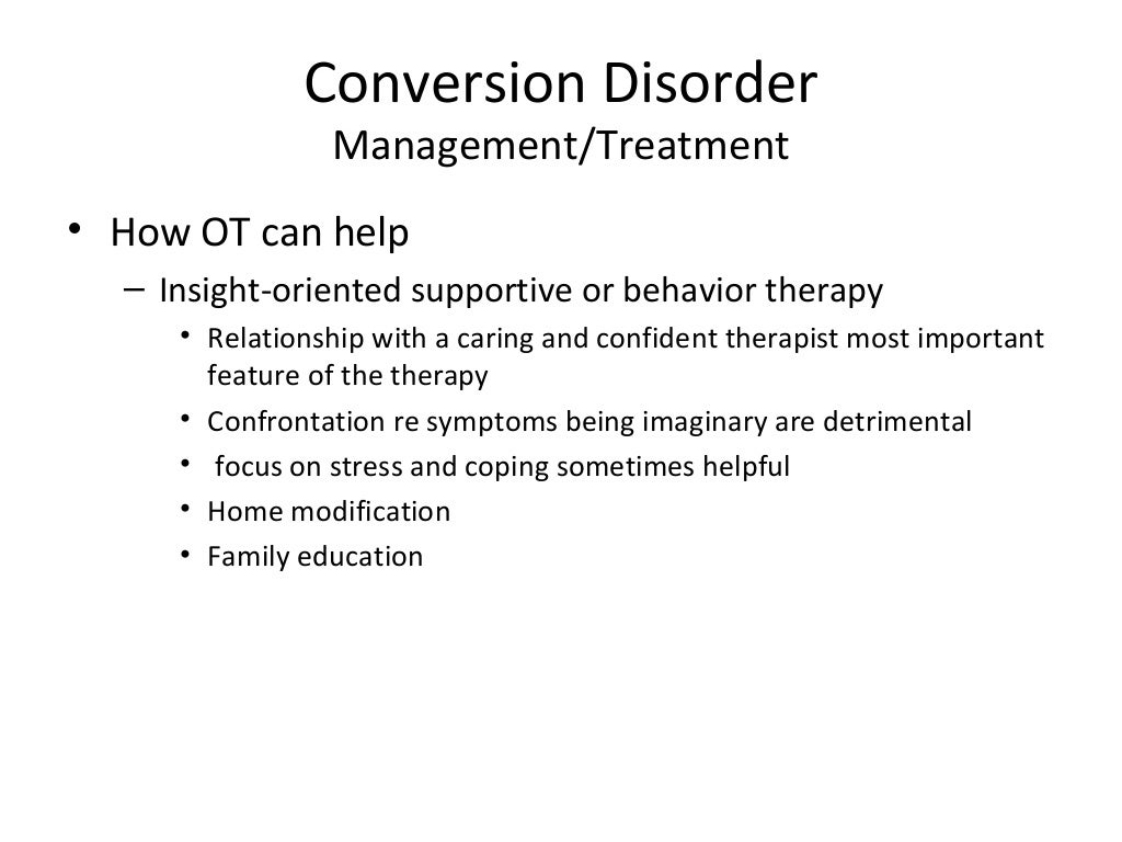 Conversion disorder power point
