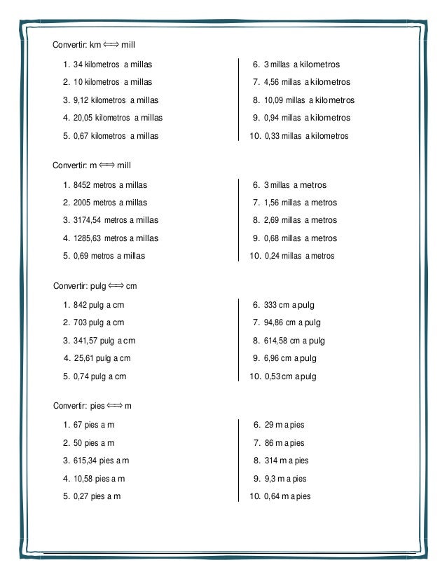 convertir millas en km