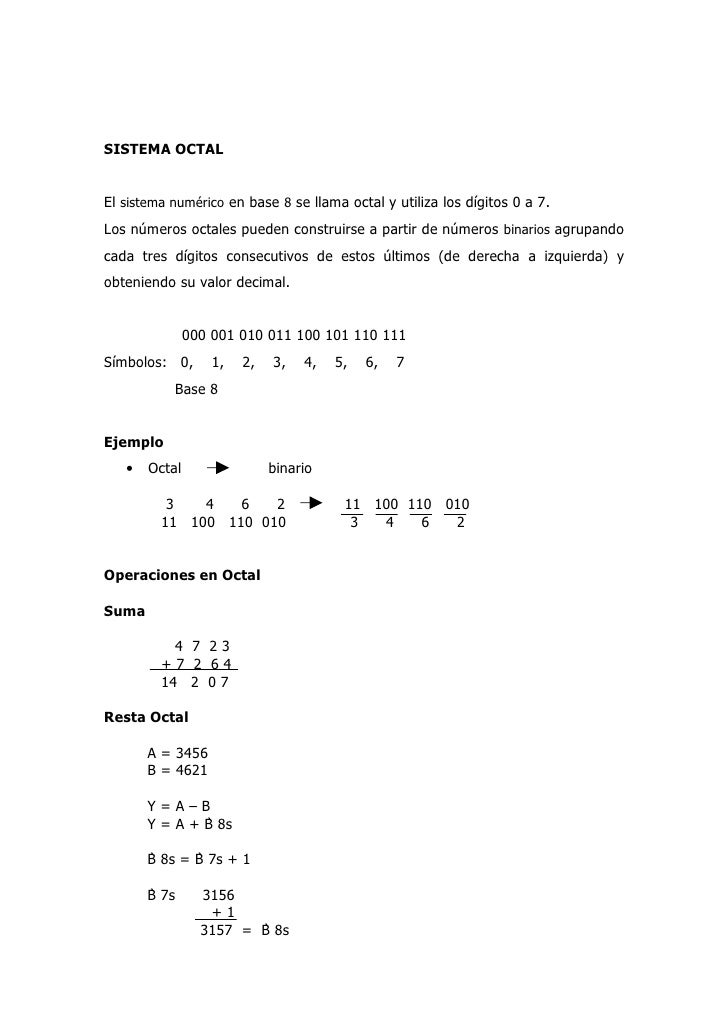 Conversiones entre sistemas numericos