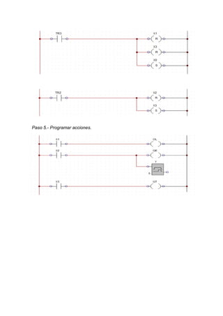 Paso 5.- Programar acciones.
 