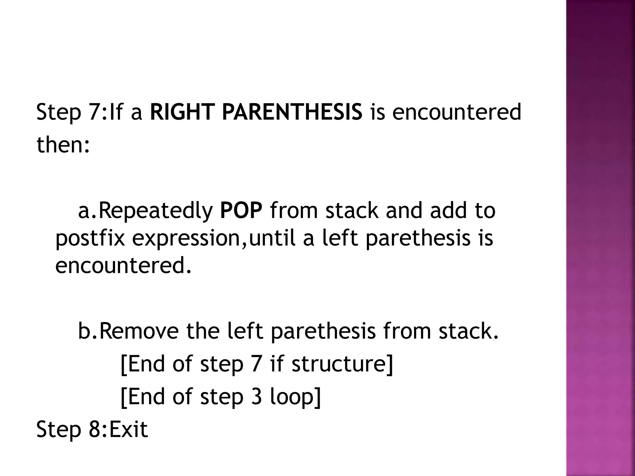 Infix-Postfix expression conversion | PPT