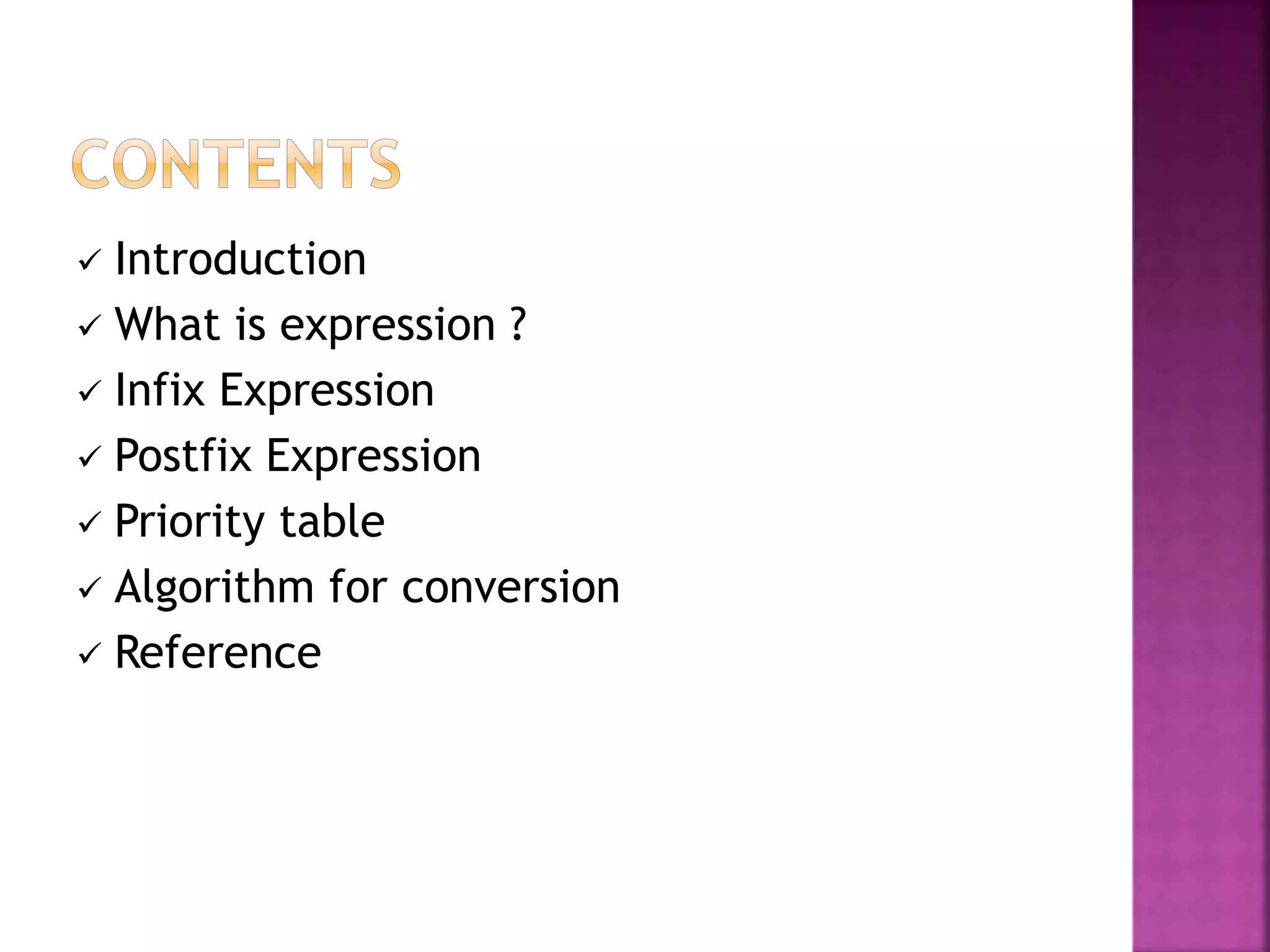 Infix-Postfix expression conversion | PPT