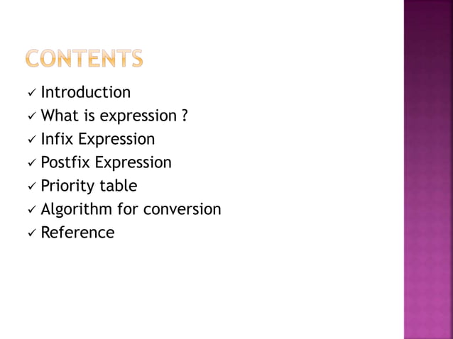 Infix-Postfix expression conversion | PPTX