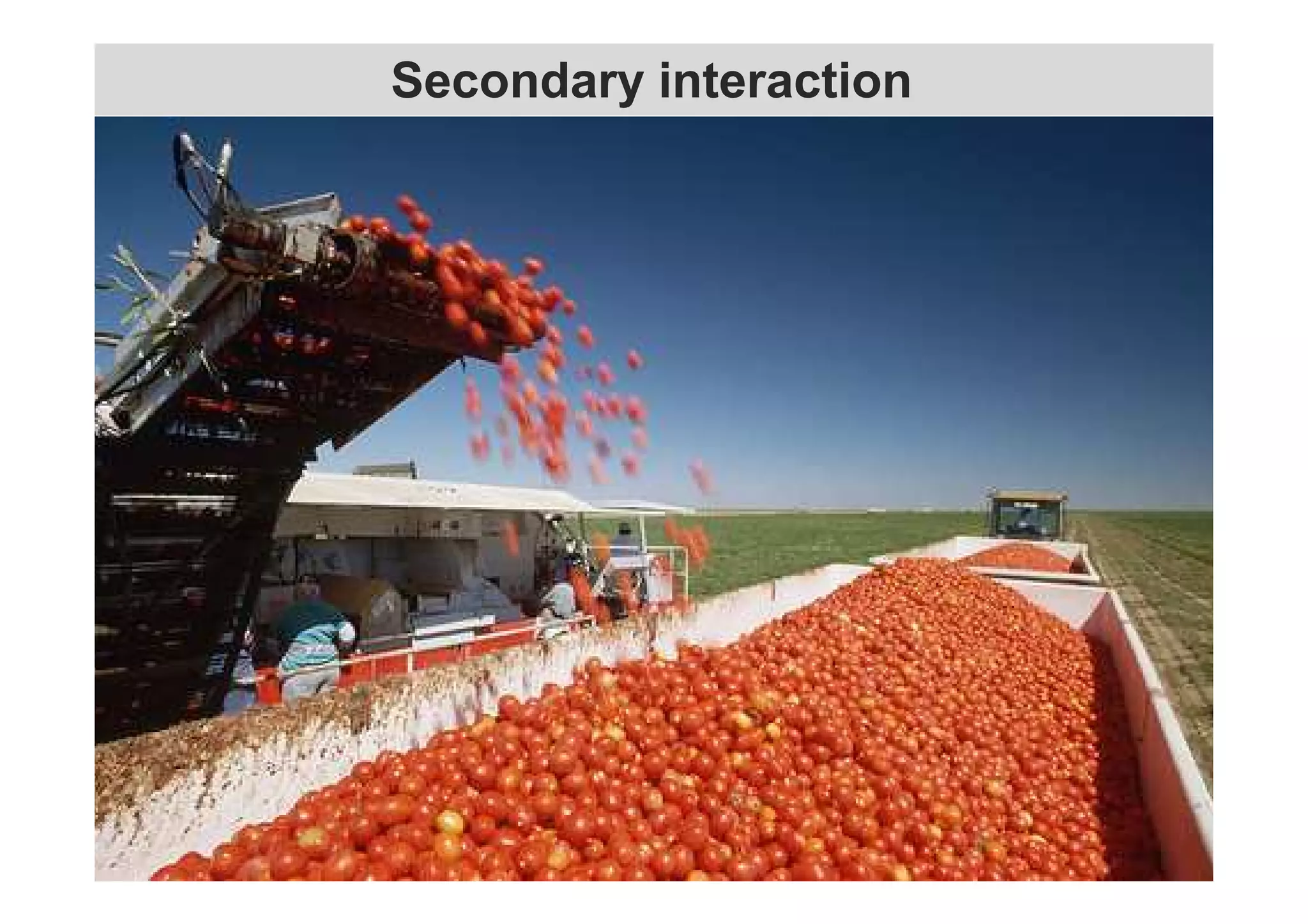 Secondary interaction 
 