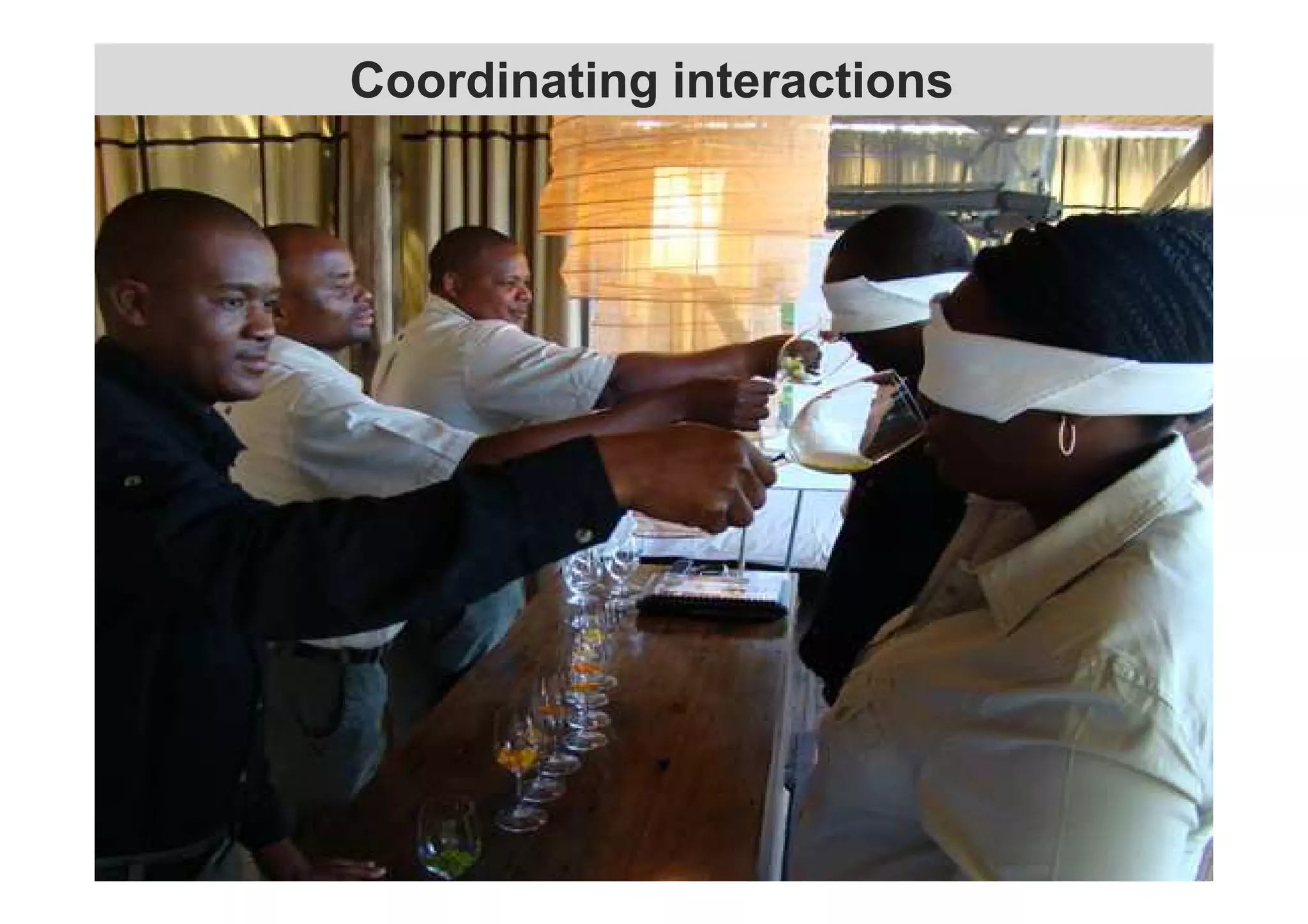 Coordinating interactions 
 