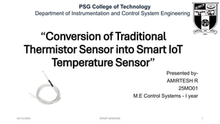 Conversion of Traditional Thermistor into Smart IoT Temperature Sensor ...