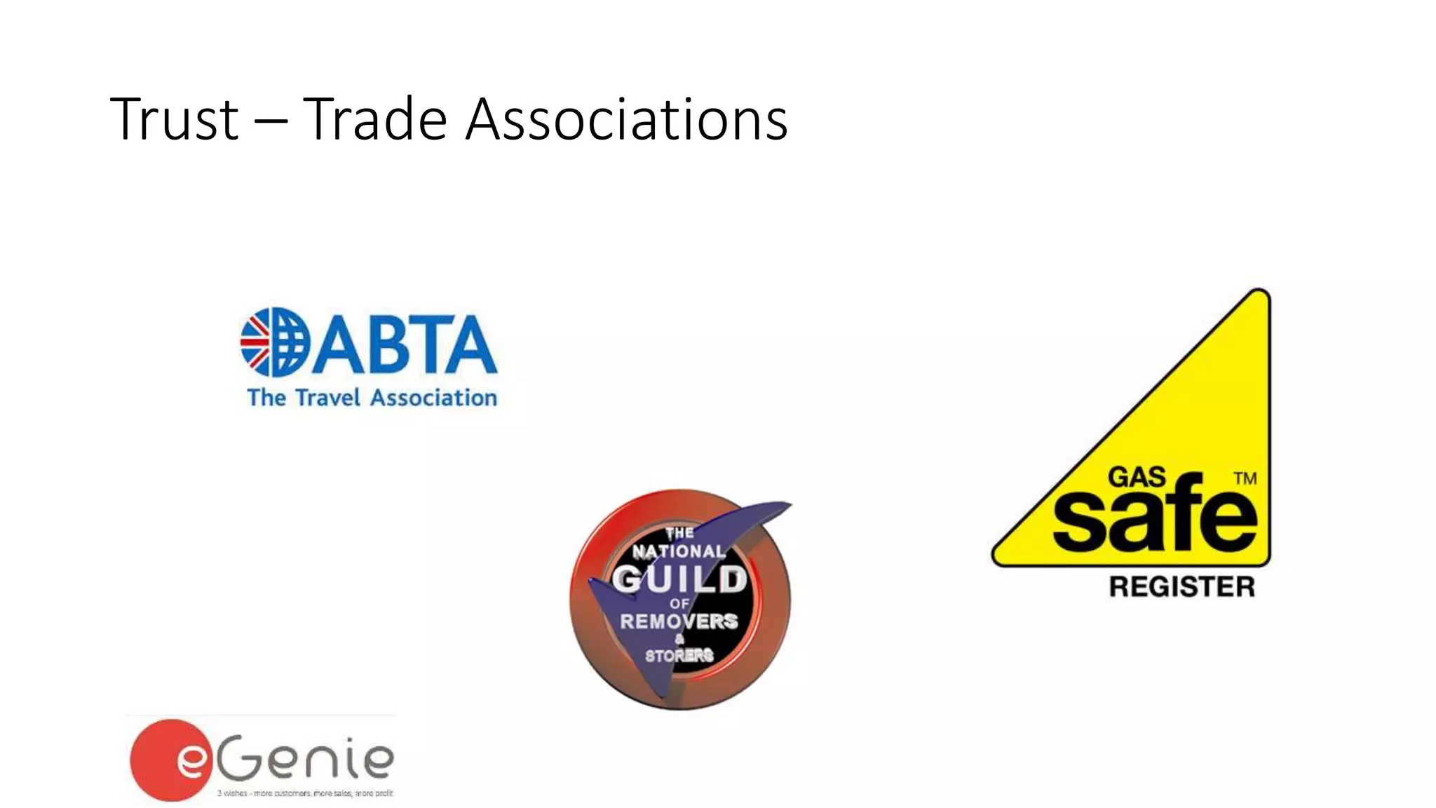 Trust – Trade Associations 
 