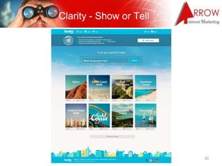 Clarity - Show or Tell




     www.ArrowInternet.com.au   20
 