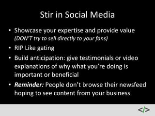 Lead 
Magnets 
are 
Your 
BFF 
• Make 
something 
of 
value 
 
give 
it 
away 
for 
free* 
• Free 
= 
email 
address 
 