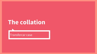 The collation
Transfercar case
 