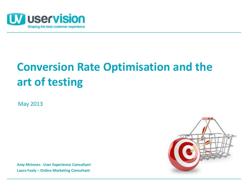 Conversion Rate Optimisation and the art of Testing