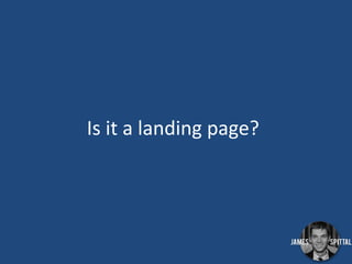 Is it a landing page?

 
