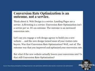 So why will some website redesigns
ruin our conversion rate and others
will improve it?

 