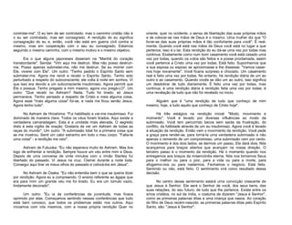 controlar-me". O eu tem de ser controlado; mas o caminho cristão não é
o eu ser controlado, mas ser consagrado. A rendição do eu significa
consagração do eu e, então, você não está em guerra civil contra si
mesmo, mas em cooperação com o seu eu consagrado. Estamos
seguindo o mesmo caminho, com o mesmo motivo e o mesmo objetivo.
Eis o que alguns japoneses disseram na "Manhã do coração
transbordante". Sendai: "Vim aqui me destruir. Mas não posso destruirme. Posso apenas submeter-me, não me destruir. Se eu morrer com
Ele, viverei com Ele". Um outro: "Tenho pedido o Espírito Santo sem
submeter-me. Agora me rendi e recebi o Espírito Santo. Tenho sido
perturbado a respeito do subconsciente; ele volta à noite em sonhos. Vi
que isso era devido a um subconsciente insubmisso. Agora permiti que
Ele o possua. Tenho pregado a mim mesmo, agora vou pregá-LO". Um
outro: "Que recebi no Ashram? Nada. Tudo foi tirado; só Jesus
permanece. Tenho pensado a respeito de Cristo e mais alguma coisa.
Agora esse "mais alguma coisa" foi-se, e nada me ficou senão Jesus.
Agora tenho tudo".
No Ashram de Hiroshima: "Fui habilitado a ver-me insubmisso. Fui
dominado de maneira clara. Todos os véus foram tirados. Aqui existe a
verdadeira camaradagem. Esta é a unidade mais elevada. O segredo
disto é esta vigília de oração. Gostaria de ver um Ashram de todas as
raças do mundo". Um outro: "A submissão total foi a primeira coisa que
se me mostrou. Senti um calor estranho em todo o meu corpo. "Falta-te
uma coisa" - a rendição me veio".
Ashram de Fukuoka: "Eu não esperava muito do Ashram. Mas tive
logo de enfrentar a rendição. Sempre houve um véu entre mim e Deus.
Depois de uma conversa de vinte minutos com o irmão Stanley fui
libertado do passado. Vi Jesus na cruz. Clamei durante a noite toda.
Consegui aqui tirar os meus olhos do passado e colocá-los em Jesus".
No Ashram de Osaka: "Eu não entendia bem o que se queria dizer
por rendição. Agora eu a compreendo. O ensino referente ao ágape que
era para mim um grande véu me foi tirado. Eu era um túmulo vazio,
lindamente decorado".
Um outro: "Eu ia às conferências da juventude, mas ficava
oprimido por elas. Começamos sentindo nessas conferências que tudo
está bem conosco, que todos os problemas estão nos outros. Aqui
iniciamos com nós mesmos, com a nossa própria rendição Quer no

oriente, quer no ocidente, o senso de libertação das suas próprias mãos
e de colocar-se nas mãos de Deus é o mesmo. Uma mulher diz que "O
livrar-se das suas próprias mãos é tão confortante para você". É realmente. Quando você está nas mãos de Deus você está no lugar a que
pertence. Isso é o lar. Esta rendição do eu dá-se uma vez por todas mas
continua. Exatamente como num bom casamento você está casado uma
vez por todas, quando os votos são feitos e a posse proclamada, assim
você pertence a Cristo uma vez por todas. Está feito. Suponhamos que
a sua esposa ou esposo se aproximasse e lhe dissesse: "Vamos casarnos hoje novamente". Você ficaria surpreso e chocado. Um casamento
real é feito uma vez por todas. No entanto, há rendição diária de um ao
outro e ao casamento. Quando vocês se dão um ao outro, isso significa
um desdobrar de tudo diariamente. É feito uma vez por todas, mas
continua; é uma rendição diária à rendição feita uma vez por todas; é
uma revelação de tudo que não foi revelado no inicio.
Alguém que é "uma rendição de tudo que conheço de mim
mesmo, hoje, a tudo aquilo que conheço de Cristo hoje".
Há três estágios na rendição inicial: "Modo, movimento e
momento". Você é levado por diversas influências ao modo da
submissão. Você tem percorrido becos sem saída da frustração, do
conflito, da futilidade através de um eu insubmisso. Agora você é levado
à situação da rendição. Então vem o movimento da rendição. Você pede
a graça para render-se, para torná-la uma verdadeira submissão e não
apenas o remendo de um compromisso, uma submissão cem por cento.
O movimento é dos dois lados; se dermos um passo, Ele dará dois. Nós
avançamos para braços abertos que avançam na nossa direção. O
terceiro passo é o momento da rendição. Há o momento quando nos
entregamos aos braços da misericórdia eterna. Nós nos tornamos Seus
para o melhor ou para o pior, para a vida ou para a morte, para
afogarmo-nos ou para nadarmos. Fechamos o negócio. Está feito.
Sentindo ou não, está feito. O sentimento virá como resultado dessa
decisão.
No centro desse sentimento estará uma convicção crescente de
que Jesus é Senhor. Ele será o Senhor de você, dos seus bens, das
suas relações, do seu futuro, de tudo que lhe pertence. Existe entre os
sírios cristãos, no sul da índia, o costume de dizerem "Jesus é Senhor",
como as primeiras palavras ditas a uma criança que nasce. Ao coração
do filho de Deus recém-nascido, as primeiras palavras ditas pelo Espírito
Santo, são: "Jesus é Senhor".

 