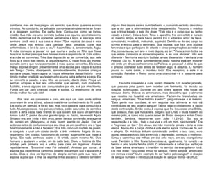 zombaria, mas ele lhes pregou um sermão, que durou quarenta e cinco
minutos. Ao concluí-lo, os soldados comunistas simplesmente se foram
e o deixaram sozinho. Ele partiu livre. Contou-nos como se tornou
cristão. Sua mãe era uma convicta budista e se opunha ao cristianismo.
Sofria de terrível mal da epiderme, semelhante à lepra, e era cega. Uma
senhora cristã veio à sua casa e disse: "Que espécie de casa é esta
onde Jesus não entrou para perdoar seus pecados, curar sua
enfermidade, e levá-la para o céu"? Assim falou e, amedrontada, fugiu.
A mãe começou a pensar no que ouvira e pediu ao filho que fosse
buscar a mulher para que lhes falasse mais a respeito da fé. Esta voltou,
e a mãe se converteu. Três dias depois de se ter convertida, sua pele
ficou sã e cinco dias depois, a cegueira sumiu. O rapaz ficou tão impressionado com o que havia acontecido à mãe, que se converteu. Ele e sua
meiga esposa dirigem presentemente uma escola para cegos e surdos
em Taegu, Coréia, abrangendo, aproximadamente, duzentas crianças
surdas e cegas. Vejam agora os traços relevantes dessa história - uma
tímida mulher cristã dá seu testemunho a uma outra enferma e cega. Ela
se converte e sarada, e seu filho se converte, diante disto. Prega um
sermão corajoso e leal aos comunistas que deviam, num momento,
fuzilá-lo, e seus algozes são conquistados por ele, e é por eles liberto.
Funda um Lar para crianças cegas e surdas. O testemunho de uma
tímida mulher fez tudo isto!
Por falar em conversão e cura, eis aqui um caso onde ambos
ocorreram de uma só vez, sobre o mais tênue conhecimento da fé cristã.
Ele ouviu um sermão, e foi só isso, mas foi o bastante para conduzi-lo a
tudo. Muitas pessoas, nos países cristãos, estão saturadas de sermões
e com a alma vazia, nada tirando do que ouvem. Ele ouviu um sermão e
tomou tudo! O pastor de uma grande igreja no Japão, reverendo Agata
Shigezo era, aos trinta e dois anos, antes de sua conversão, era agente
do correio em Matsuyama, o mais jovem agente do Japão. Era um
ardoroso leitor do confucionismo e seu ideal de um cavalheiro era o "que
fala brandamente e não é faroleiro”. Era tido como um modelo de jovem,
e obrigado a usar um colete devido a três vértebras frágeis de seu
organismo. Um cristão, funcionário do correio, sugeriu-lhe que fosse à
Igreja. Ele nada conhecia sobre a fé cristã; assim mesmo foi. Dois
homens o ajudaram a andar, um de cada lado. Ouviu a história do filho
pródigo pela primeira vez e voltou para casa em lágrimas, dizendo
repetidamente: "Encontrei meu Pai celestial”. Ansioso por contar, à
esposa sua experiência, caminhou adiante dos amigos que o ajudaram a
andar. Dias e dias as lágrimas de alegria corriam pela sua face. A
esposa supôs que o mal da espinha tinha atacado o cérebro também!

Alguns dias depois estava num barbeiro, e, curvando-se todo, descobriu
que a dor que o atormentava tinha desaparecido. Procurou o médico
que o tinha tratado e este lhe disse: "Este não é o corpo que eu tenho
estado a tratar”. Estava bom. Tirou o aparelho. Foi convertido e curado
ao mesmo tempo, e nada havia pedido! Foi o soberano amor de Deus,
convidando, invadindo, instruindo, suprindo! Demitiu-se do seu cargo no
correio e entrou para o seminário. Sua esposa, que fora uma budista
fervorosa e que participara de oitenta e cinco peregrinações ao redor da
ilha, converteu-se, um ano e meio depois, ao ler: "Vinde a mim todos os
que estais cansados e sobrecarregados, e eu vos aliviarei”. Isto era
diferente - Nenhuma escritura budista jamais dissera isto - venha a uma
Pessoa! Ela foi. A parte surpreendente desta história está em mostrar
até onde um tênue conhecimento do Pai leva as pessoas! A idéia de que
é preciso conhecer tudo antes de receber algo, é absurda. O homem
pouco ou nada sabia, e recebeu tudo! Era receptivo, e esta é a
condição. Receber o Reino como uma criancinha - é o bastante para
começar.
Eis outra conversão e cura, porém diferente. Um aviador japonês,
que passara pela guerra sem receber um ferimento, foi levado ao
hospital, tuberculoso. Durante um ano tivera apenas três horas de
repouso diário. Odiava os americanos, mas descobriu que o alimento
que recebia no hospital era americano. Faziam-lhe transfusões de
sangue, americano. "Que história é esta?", perguntava-se a si mesmo.
"Esta gente nos combate, e em seguida nos alimenta e nos dá
transfusões de seu próprio sangue! Talvez seja o cristianismo a razão
desta contradição. Então pediu à esposa que lhe trouxesse uma Bíblia,
que possuía, mas que nunca lera. Julgava que Cristo e Buda fossem do
mesmo jeito, e como não queria saber de Buda, desejava evitar Cristo
também. Lendo-a, deparou-se com João 11.25-26: "Eu sou a
ressurreição e a vida... todo o que vive e crê em mim, não morrerá.” Era
o "regresso ao Lar." Em Jesus ele não morreria jamais - teria a vida
eterna. Aliviou-lhe a carga - tinha a vida eterna agora. Encheu-se de paz
e alegria. Os médicos tinham considerado perdido o seu caso, mas
agora, desaparecido o ódio e vencida a depressão, começou a melhorar.
Sarou e caminhou dez milhas por dia, pela neve, em seu evangelismo
rural. Também o filho ficara tuberculoso e, igualmente, foi curado - a
família é uma bonita família cristã. O interessante é saber que as forças
da base aérea americana o mantêm no serviço de evangelismo rural.
Ele lhes disse: "Sou vosso irmão no sangue. Tenho sangue americano
em minhas veias." Outro exemplo de ser "salvo pelo sangue!" A doação
de sangue humano o introduziu à doação de sangue divino - à CRUZ.

 