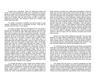 A parte final é importante. "Serei sua testemunha diante dos
outros". O livro do Apocalipse diz: "Eles, pois, o venceram por causa do
sangue do Cordeiro e por causa da palavra do testemunho que deram".
Por duas coisas, pelo que Ele fez por eles: "o sangue do Cordeiro",
dádiva de Si mesmo; pelo que eles fizeram por Ele: "a palavra do
testemunho que deram". Sua resposta à dádiva de Si mesmo. Não
podiam senão falar dela.
12. Auxilie o convertido a endireitar sua vida em todas as suas
relações. Impressione-o com a necessidade de dizer: "Peço que me
desculpe, lamento muito". É uma catarse.
Um pastor no Japão, estava em dificuldades no lar. Sua esposa e
seu pai se desentenderam. Ela decidiu voltar para a casa dos seus
próprios pais. O marido lhe disse: "Não posso dizer-lhe que vá ou que
fique, mas vou jejuar e orar para ver o que Deus responde - que orientação Ele me dará". Ela vestiu suas melhores roupas e tornou a metê-las
na gaveta. No fim do dia ela disse: "Coma, você não é o responsável, a
história é entre mim e meu sogro". O pastor reuniu a família e disse:
"Deus me falou hoje, dizendo: "Você é o chefe desta casa e o
responsável pelo que está acontecendo. Você é a chave. Por isso me
arrependo. Tudo é por minha culpa". A esposa falou: "Não, é minha falta.
Nunca amei meu pai e transferi esse ódio para meu sogro". O irmão
então falou: "Não, eu sou o culpado. Pedi algo a meu irmão e ele
recusou. Fui então ao papai e ele atendeu-me, contrariando a ordem de
meu irmão. Minha cunhada soube disto, o que, logo mais, provocou a
discórdia entre os dois". Mas a empregada insistiu: "Não, eu sou a
culpada. Eu queria a simpatia do pai e da esposa. Então ia para o pai e
inventava histórias sobre a esposa e depois vinha para a esposa e
inventava histórias sobre o pai, a fim de ganhar o favor de ambos". O pai
confessou: "Não, é minha a culpa. Disse a mim mesmo: Sou o mais
velho, portanto a família me pertence e deve me servir e me obedecer.
Mas nesta manhã li: "O maior dentre vós seja aquele que vos sirva. De
agora em diante vou ser o servo de todos". Tudo afinal se ajustou. Não
tenha medo de dizer: "Perdão, eu fui o culpado".
13. Consiga que eles se unam a Igreja como membros vitais e
contagiantes. Se eles já são membros, inste com eles agora para se
tornarem "vitais e contagiantes". Se eles não são, então inste para que o
sejam. Porque a igreja é o lar natural do convertido. É verdade que
muitas vezes induzir um convertido a entrar em alguma igreja é o
mesmo que "meter um pintainho sob as asas de uma galinha morta". Um

pastor anunciou do púlpito que a igreja devia homenagear a ratinha da
igreja pois que havia criado quatro outros dentro da igreja e isto era
muito mais do que o resto dos membros haviam feito. Mas na maioria
das vezes esses fatos não correspondem à verdade. A igreja cristã, com
todas as suas falhas, é a maior instituição a prestar serviços sobre a
terra. Tem muitos críticos, mas não tem rivais no trabalho de redenção
humana. Não há uma porção de terra, desde os gélidos pólos às ilhas
tropicais dos mares, onde não levamos escolas, hospitais, asilos para
leprosos, lares para os órfãos, igrejas, o Evangelho - tudo que ergue a
alma, a mente e o corpo - a vida integral da raça humana. Nenhuma
outra instituição fez qualquer coisa como isso - nenhuma, absolutamente
nenhuma. O fato de a igreja ter sido capaz de sobreviver ao peso morto
de uma grande proporção de seus membros não convertidos é uma
prova de sua saúde e vitalidade inerente. Uma minoria convertida
conserva a alma da igreja com vida. Devemos aumentar essa minoria
para a maioria.
Quando um homem disse a Moody que ele podia viver vida cristã
separada da igreja, Moody simplesmente respondeu, retirando uma
brasa viva do resto das brasas na lareira e conservando-a separada
sobre a soleira. Morreu. O homem disse: "Vejo o seu ponto de vista". A
vida cristã não pode ser vivida separada da Igreja cristã. Portanto, leve
seu convertido à igreja como parte de uma saudável comunhão.
14. Lembre-se de que nesse processo todo desde a aproximação
inicial até a consumação final de levar a pessoa a unir-se à igreja e a
conquistar outros para Cristo, o Espírito Santo lhe ensina o que deverá
dizer e fazer em cada situação ou necessidade. Foi-me dado um verso,
quando iniciei meu trabalho missionário entre os intelectuais da Índia,
que se tornou um verso para a vida. "E, quando vos entregarem, não
cuideis em como, ou o que haveis de falar, porque naquela hora vos
será concedido o que haveis de dizer: visto que não sois vós os que
falais, mas o Espírito de vosso Pai é quem fala em vós" Mt 10.19-20. Foi
literalmente cumprido. Será cumprido com você. Deixe todo o seu peso
cair sobre ele.
Uma amiga tinha tido pouca ou nenhuma experiência em lidar
com uma pessoa de outra religião, contudo foi guiada pelo Espírito para
trabalhar com uma judia sofisticada. Esta lhe contou que descobrira que
o marido estava vivendo em duplicidade. Ficou furiosa com ele; queria
deixá-lo e vingar-se, arruinando-o. A amiga prudentemente conduziu a
mulher ao seu real problema de ressentimento e ódio. Pediu-lhe a seguir

 