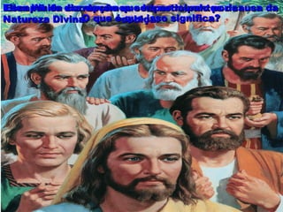 Ellen White diz: devemos ser participantes daEllen White diz: devemos ser participantes da
Natureza Divina.Natureza Divina.O que é que isso significa?O que é que isso significa?
Escapar da corrupção que há no mundo por causa daEscapar da corrupção que há no mundo por causa da
cobiça.cobiça.
 