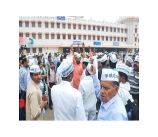 तस्वीरें : केजरीवाल का  बनारस से चुनाव लड़ने का किया एलान