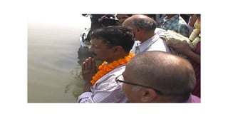 तस्वीरें : केजरीवाल का  बनारस से चुनाव लड़ने का किया एलान