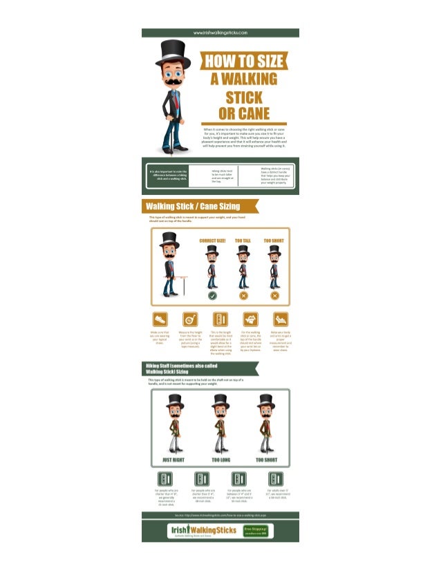 How To Size A Walking Stick Or Cane?