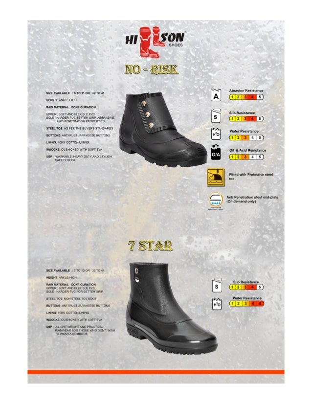 hillson no risk steel toe black gumboot