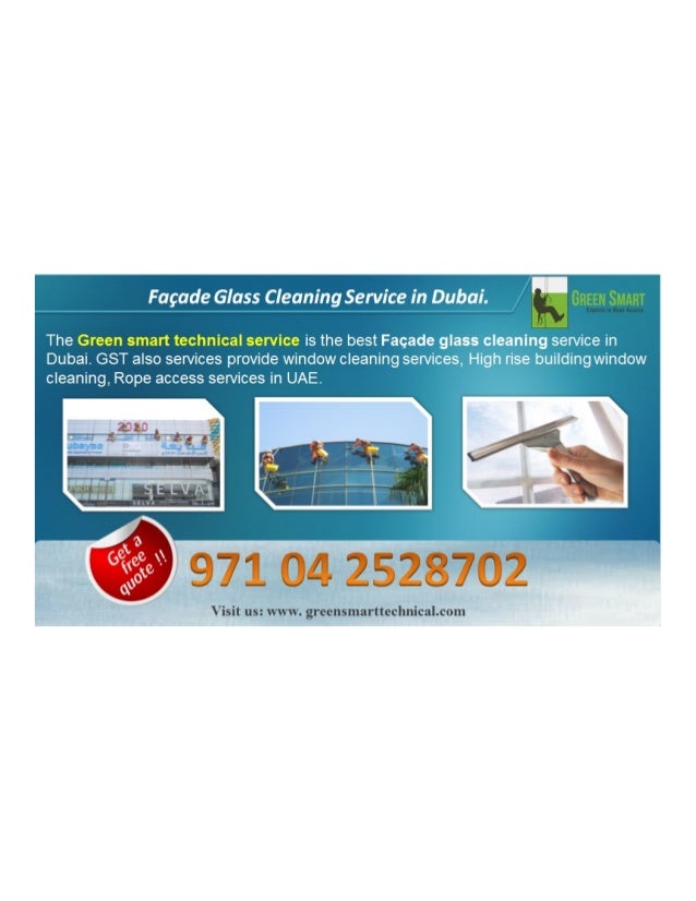 Facade glass cleaning services in Dubai