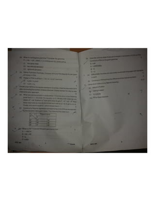 BPUT MCA 2nd sem 2014