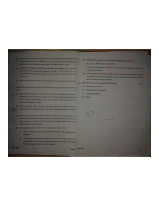 BPUT MCA 2nd sem 2014