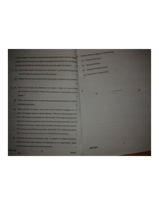 BPUT MCA 2nd sem 2014