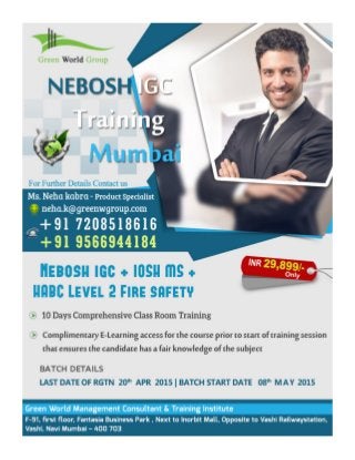 NEBOSH IGC Training in Mumbai - Multi special offer
