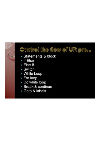 basic loop program | PDF