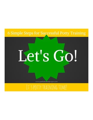 6 Simple Steps for Successful Potty Training