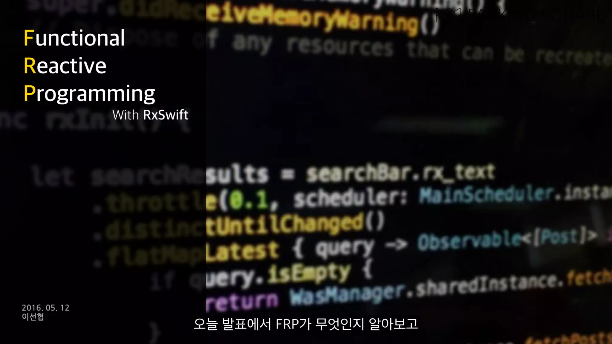 Functional Reactive Programming With RxSwift