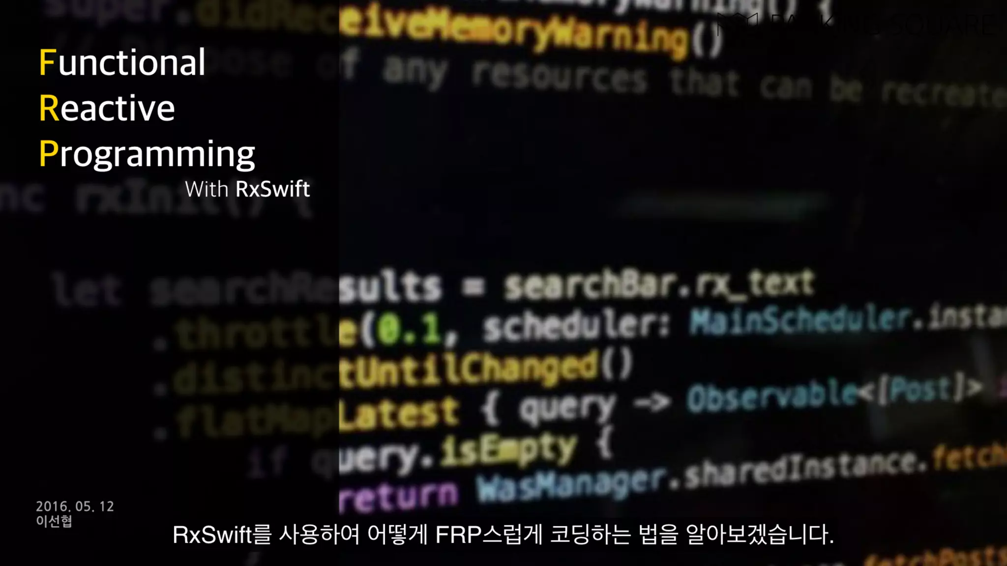 Functional Reactive Programming With RxSwift