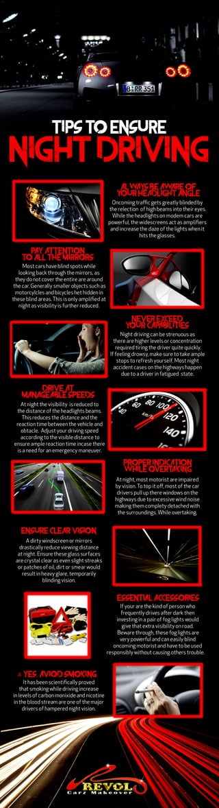 Tips to ensure night driving