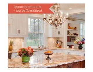 Typhoon Bordeaux granite – Nature’s Piece of Art in a Kitchen