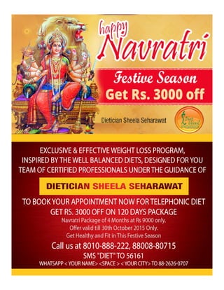 Navratri Diet Plan For Weight Loss