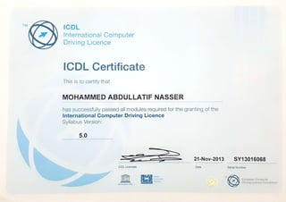 International Compute Driving License V.5
