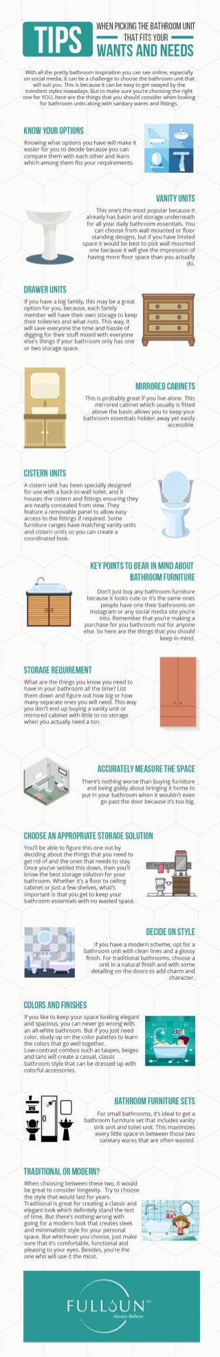 Tips When Picking The Bathroom Unit That Fits Your Wants And Needs