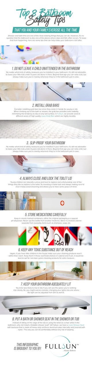 Top 8 Bathroom Safety Tips That You And Your Family Exercise All The Time