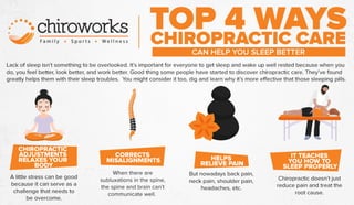 Top 4 Ways Chiropractic Care Can Help You Sleep Better