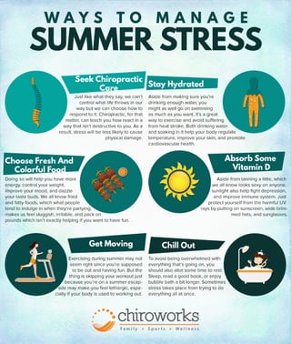 Ways To Manage Summer Stress